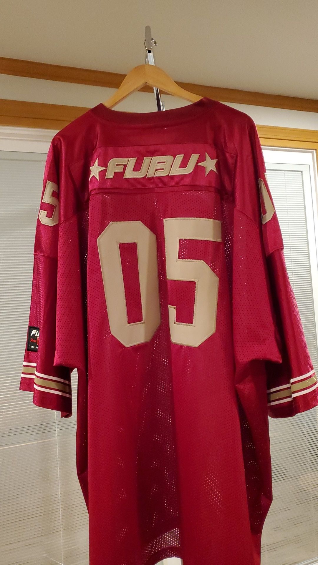 VINTAGE FUBU BURGUNDY/BROWN JERSEY 🇯🇪