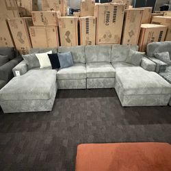 Brand new Double Chaise Sectional