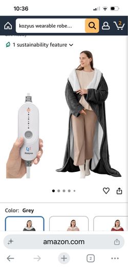 Wearable  robeheating blanket