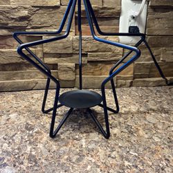 Wrought Iron Star Candle Holder 