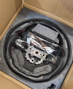 BRAND NEW 2022-2026 Civic & 2023-2026 Accord 11th Gen Real Carbon Fiber Steering Wheel W/ LED