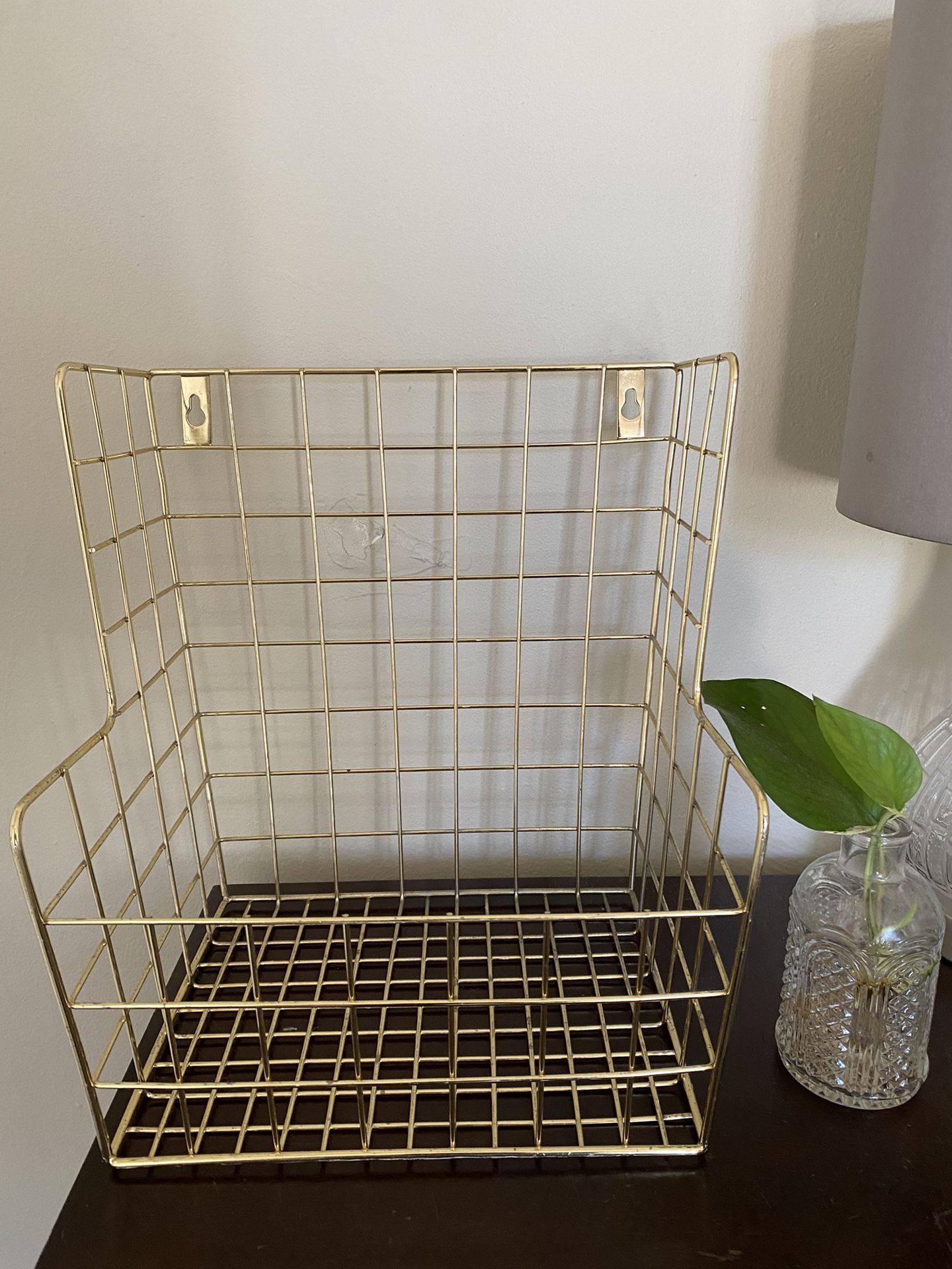 Gold Wall Organizer