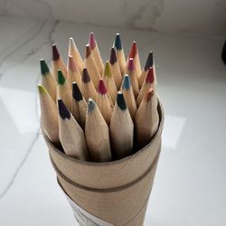 Colored Pencils In A Tube With Sharpener $5