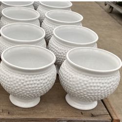 White Ceramic Pots 5.5x5 (2pcs Per Order )