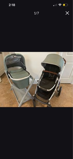 Uppababy Vista V2 Stroller Bassinet And Piggyback Board