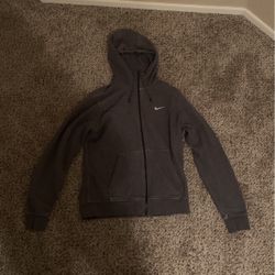 Nike Grey Zip Up Hoodie Hoodie
