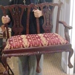 Chippendale Style Child's Loveseat