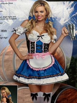 Halloween Oktoberfest beer gal costume Medium