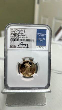 1/4 Oz fine gold PF 70 ultra cameo