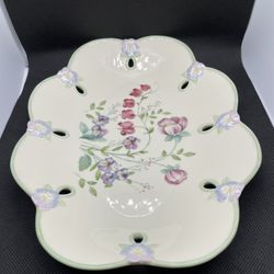 Lenox Spring Bouquet Oval Plate With Cut Outs