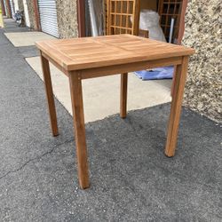 New Solid 31” Teak Table