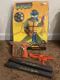 Halloween Costume – Teenage Mutant Ninja Turtles Leonardo (Child Large 10-12 Yr) - LIKE NEW