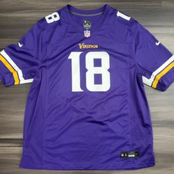 Nike Minnesota Vikings Justin Jefferson #18 NFL Home Game Jersey Men’s 2XL  100% authentic. Good condition.   This Nike Minnesota Vikings Justin Jeffe