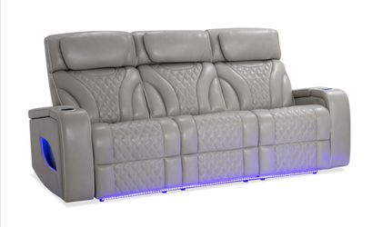 Leather Power Reclining Sofa