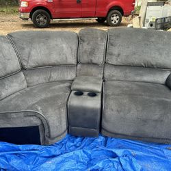 Gray sectional Piece