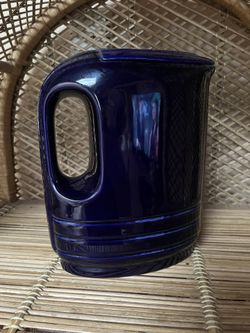  Mid Century Modern Hall Vintage Cobalt Blue Refrigerator Pitcher