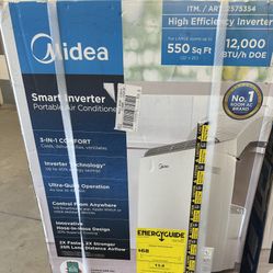 Midea 12,000 BTU Dual HOSE Portable Air Conditioner