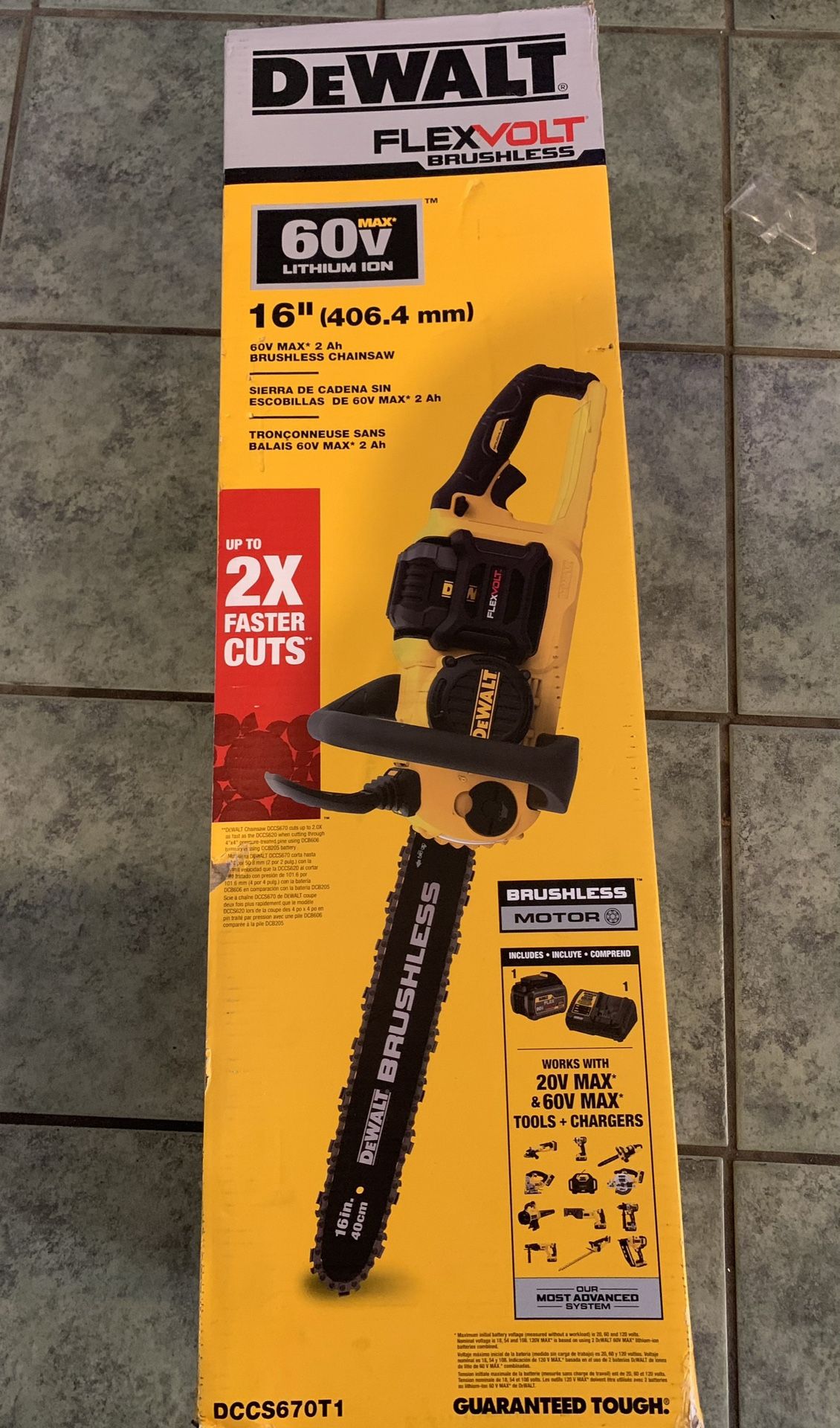 Dewalt Flexvolts 16 Inch Chainsaw