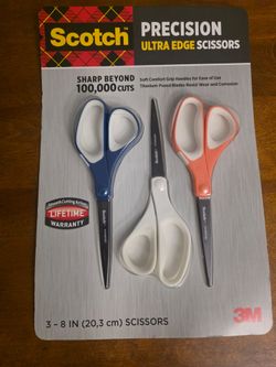 Scotch Precision Ultra Edge Scissors 3-Pack