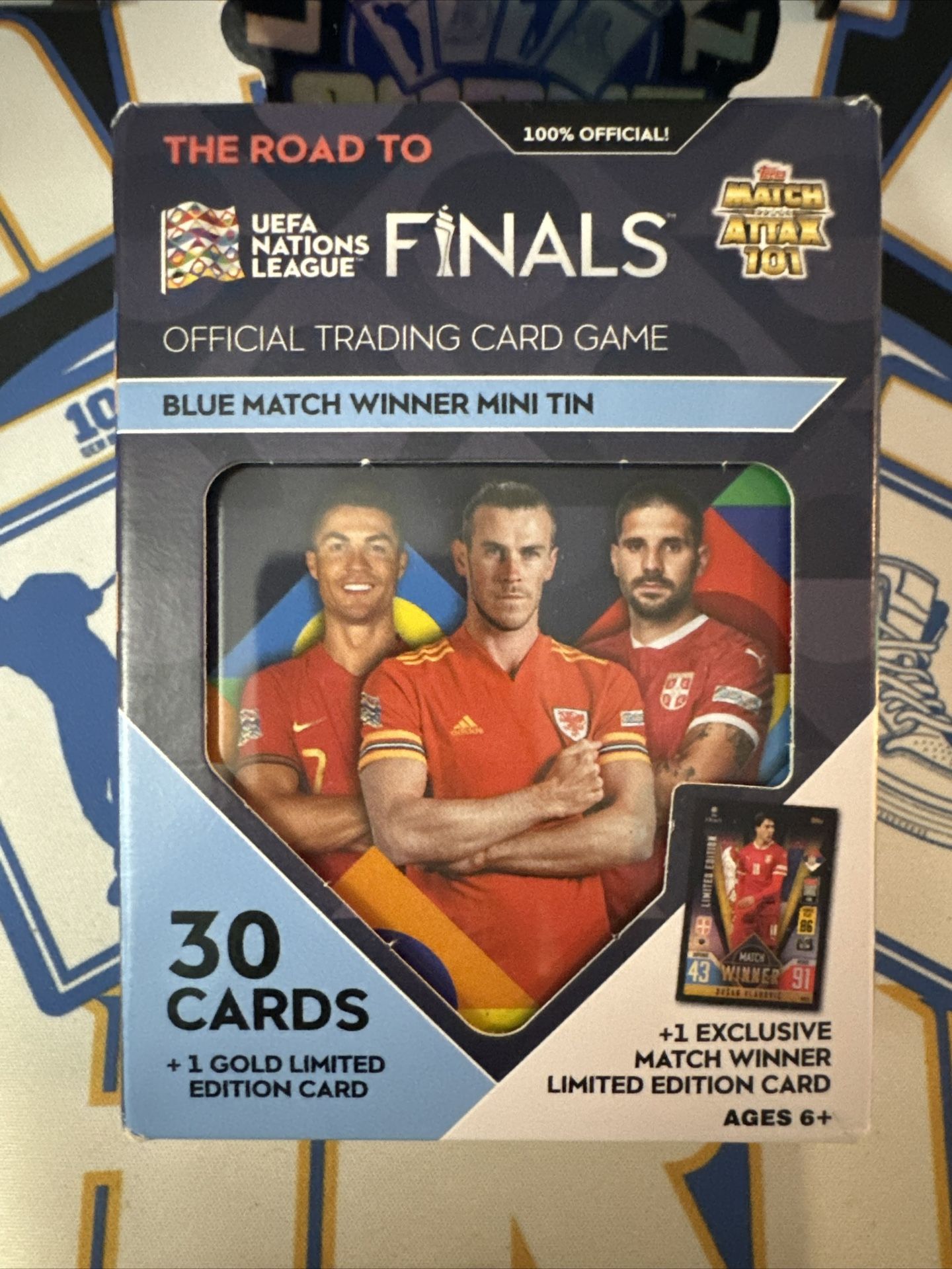 Topps 2021-22 Match Attax 101 UEFA Nations League Road to the Finals Tin New Sealed