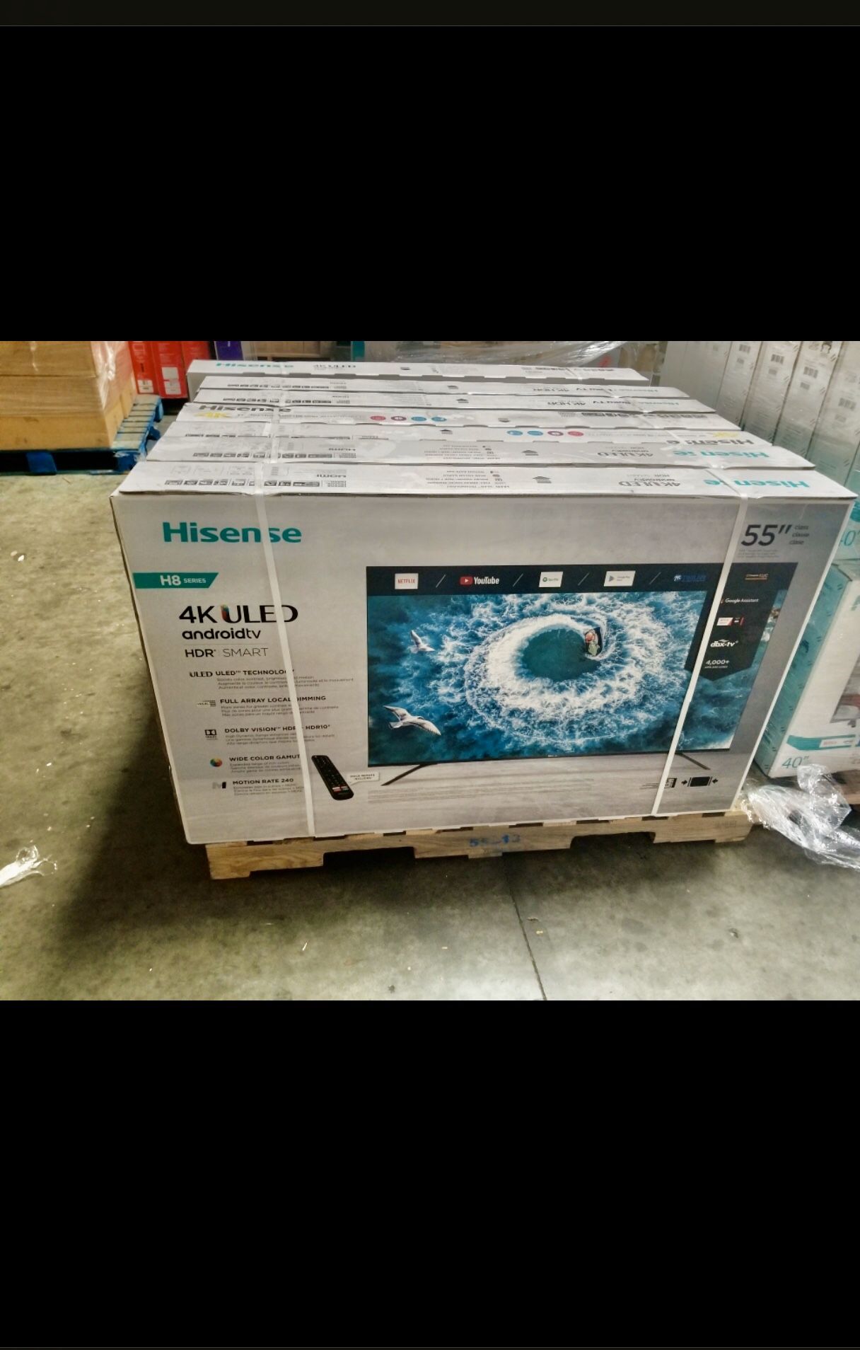 55 INCH HISENSE HF8 ULED 4K SMART TV 📺