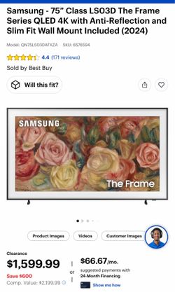 Samsung 75” Frame TV