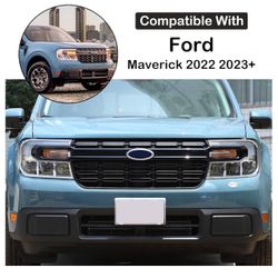 Car Front Bumper Grille Strip Frame Compatible with Ford Maverick 2022-2025 Car Front Headlight Upper Grille Front Grille Accent Trim Cover