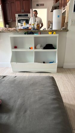 White toy chest organizer storage bin for toddlers kids