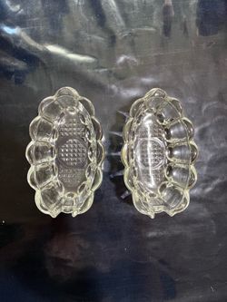 Glass Vintage Fork and Spoon Holders