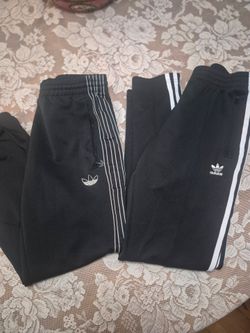 Kids adidas athletic pants, size 10/12, lot of 2