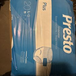 4 Boxes Of Presto Adult Diapers