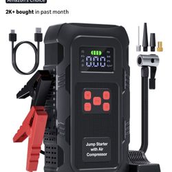 Jump Starter And Air Compressor And Portable Charger