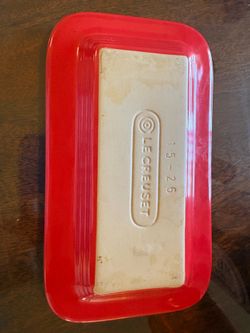 Le Crueset Butter Dish Red Bottom Only