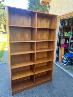 Bookcase, Scan Design, Teak Laminate, 8 Shelves, Delivery
