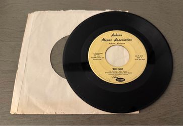 Antique Auburn Tigers 45 RPM Record