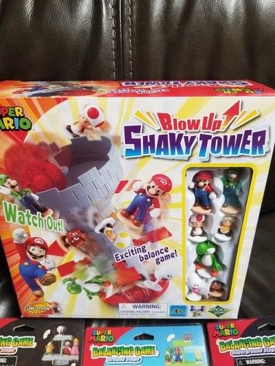 Super Mario bros shaky tower game New