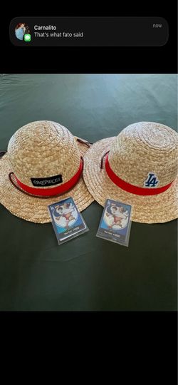 7/2/2026 Los Angeles Dodgers One Piece Night Monkey D Luffy Card  and Straw hat