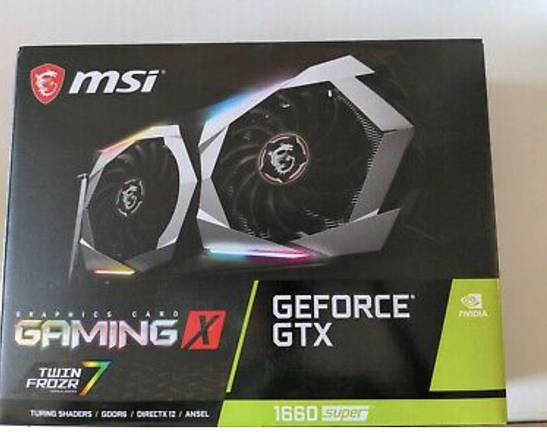 MSI GeForce GTX 1660 SUPER GAMING X 6G Graphics Card