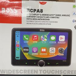 BOSS Audio Systems BCPA10 Single DIN Car Stereo Wireless Apple CarPlay, Wireless Android Auto, 10.1 Inch Touchscreen, Bluetooth, AM/FM Radio Receiver