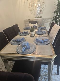 Z galley dining set and Credenza