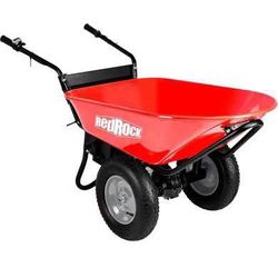 New Electric Wheelbarrow, 24V DC 180W AGM Battery 330lbs (150kgs) Max Capacity Barrel Dump Material