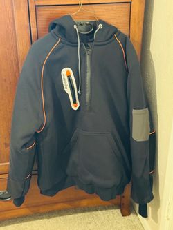 RefrigiWear Half-Zip Hooded Work Sweatshirt