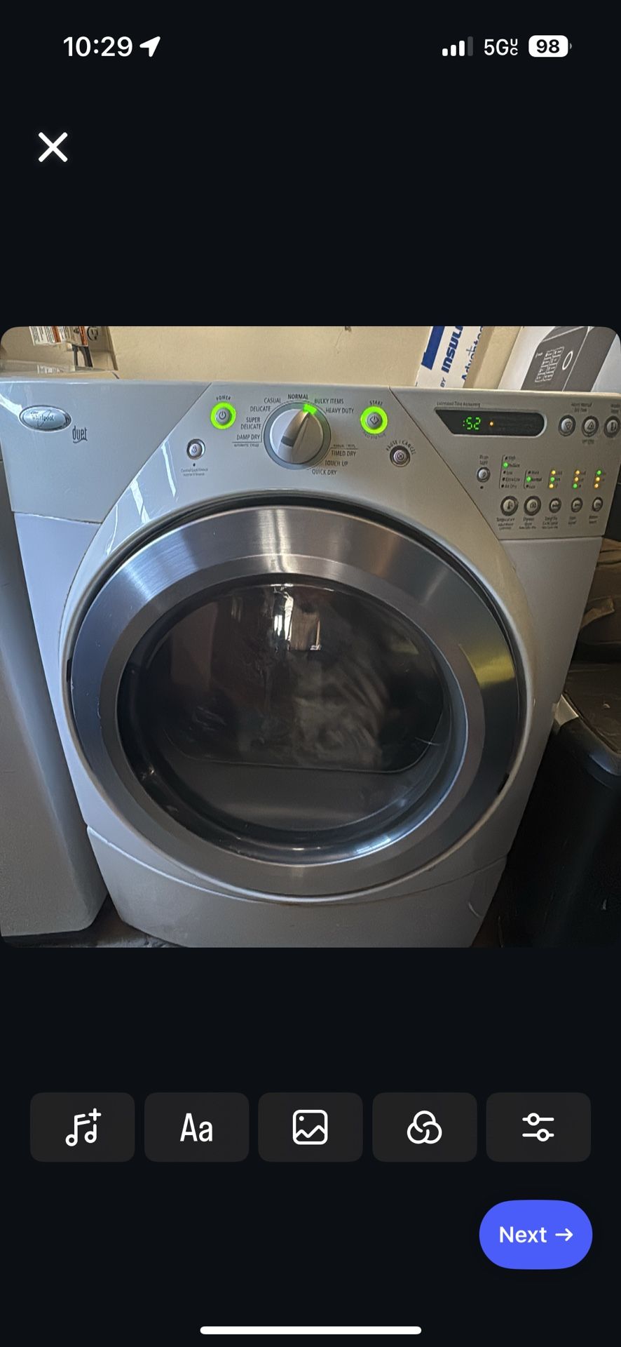 Whirlpool Duet Dryer!!
