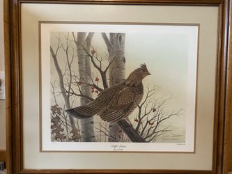 Ruffed Grouse - John Ruthven Lithograph