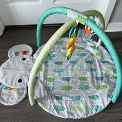 Bright Starts Hug 'N Cuddle Activity Gym & Playmat with Take-Along Toys $20