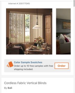 Cordless Fabric Vertical Blinds