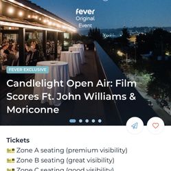 TONIGHT!!  Candlelight Olympic Rooftop Pavillion 