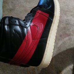 Air Jordan 1 Black & Red High Tops 11