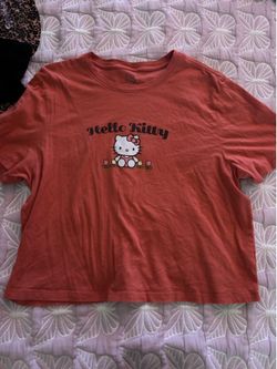 Hello kitty cropped Tee
