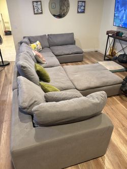 *Free Delivery* Gray Bobs Dream Modular Cloud Couch Sectional